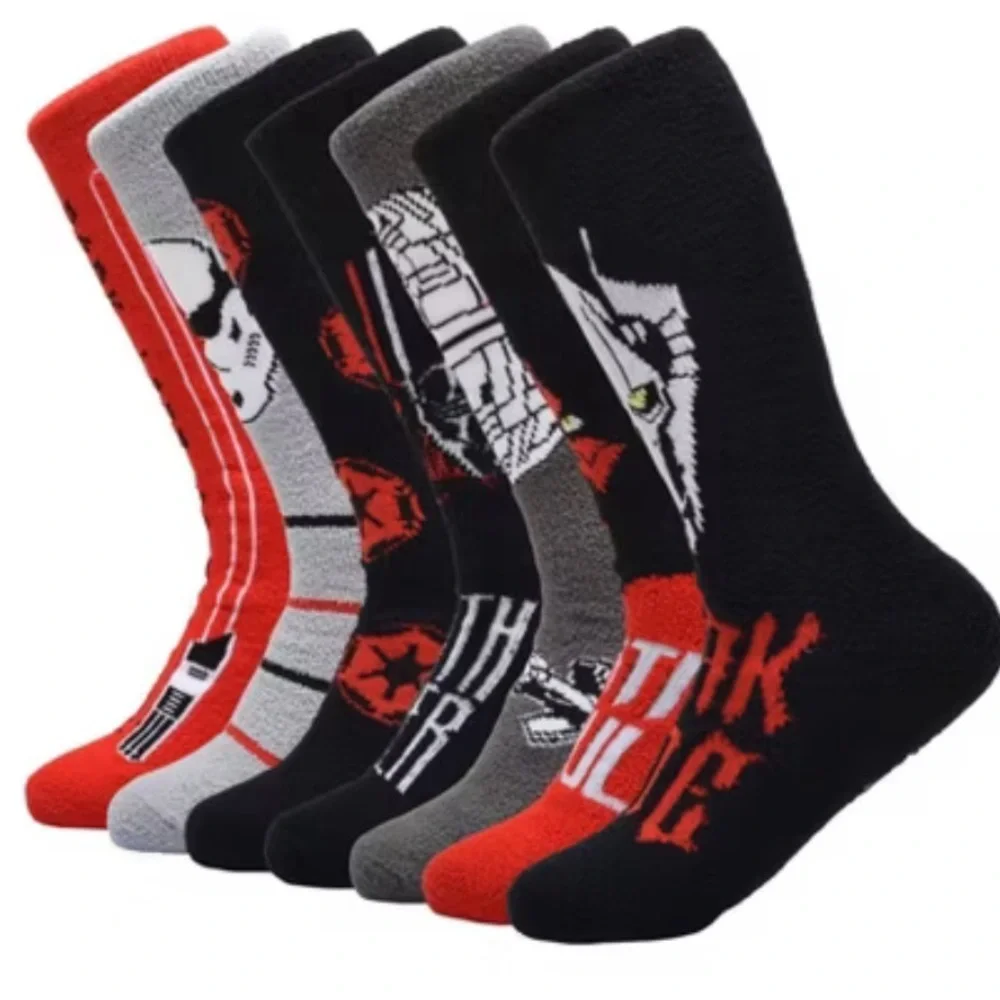 Disney Star Wars 7-Pack Men's Crew Socks Gift boxed New Sz 6-12